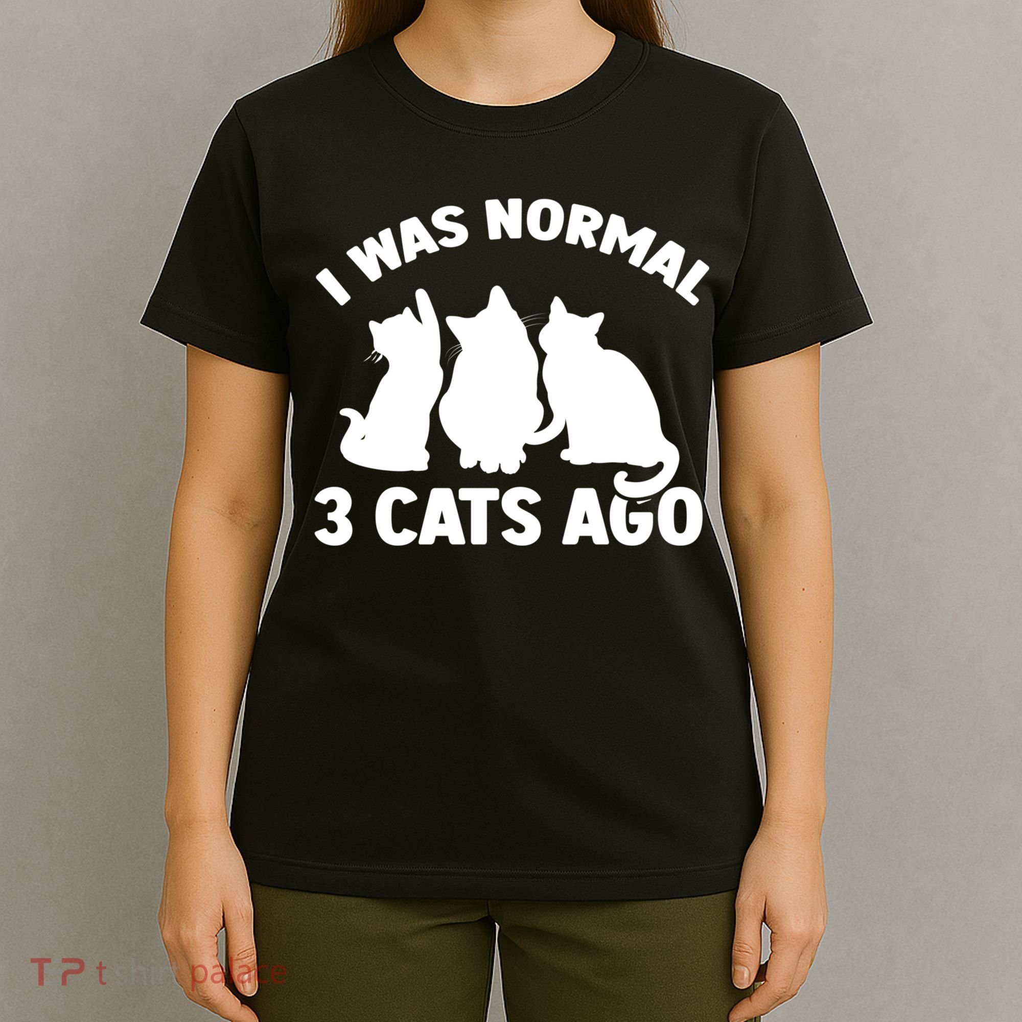 I Was Normal 3 Cats Ago Cat Kitten Kitty T-Shirt