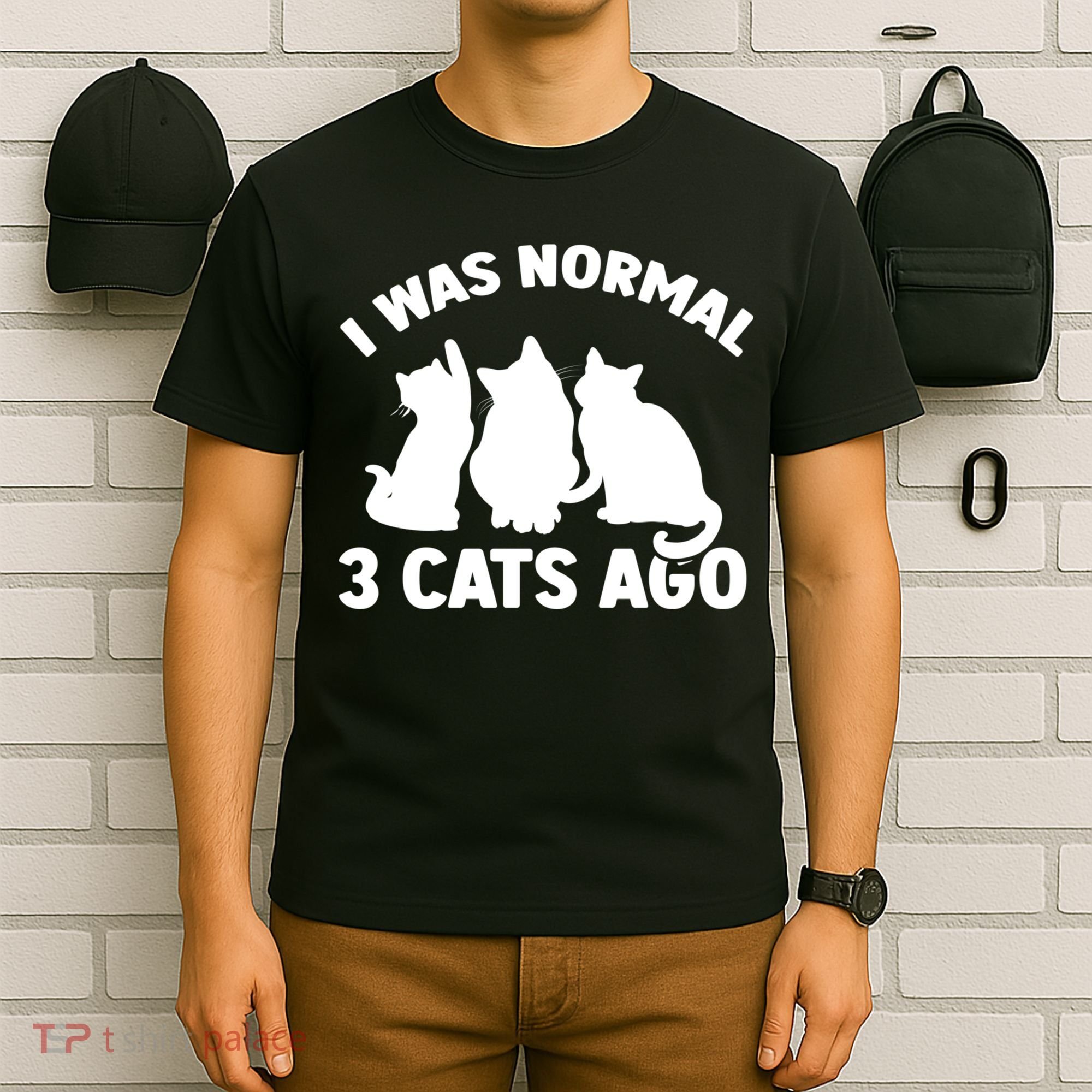 I Was Normal 3 Cats Ago Cat Kitten Kitty T-Shirt