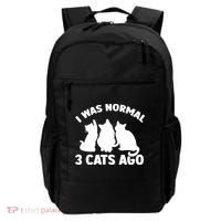 I Was Normal 3 Cats Ago Cat Kitten Kitty Backpack thumb 0