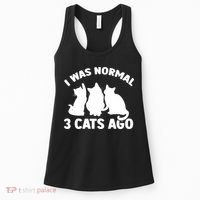 I Was Normal 3 Cats Ago Cat Kitten Kitty Women's Tank Top thumb 0