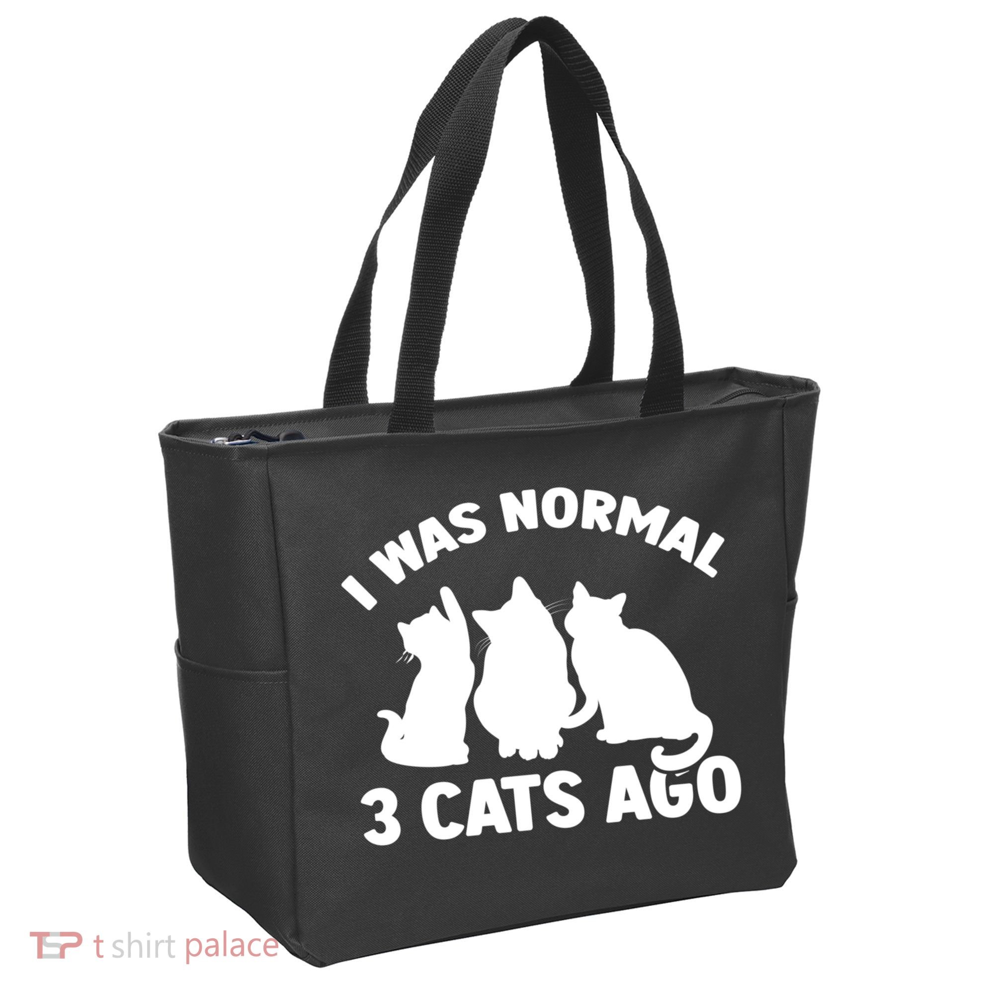I Was Normal 3 Cats Ago Cat Kitten Kitty Tote Bag