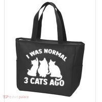 I Was Normal 3 Cats Ago Cat Kitten Kitty Tote Bag thumb 3