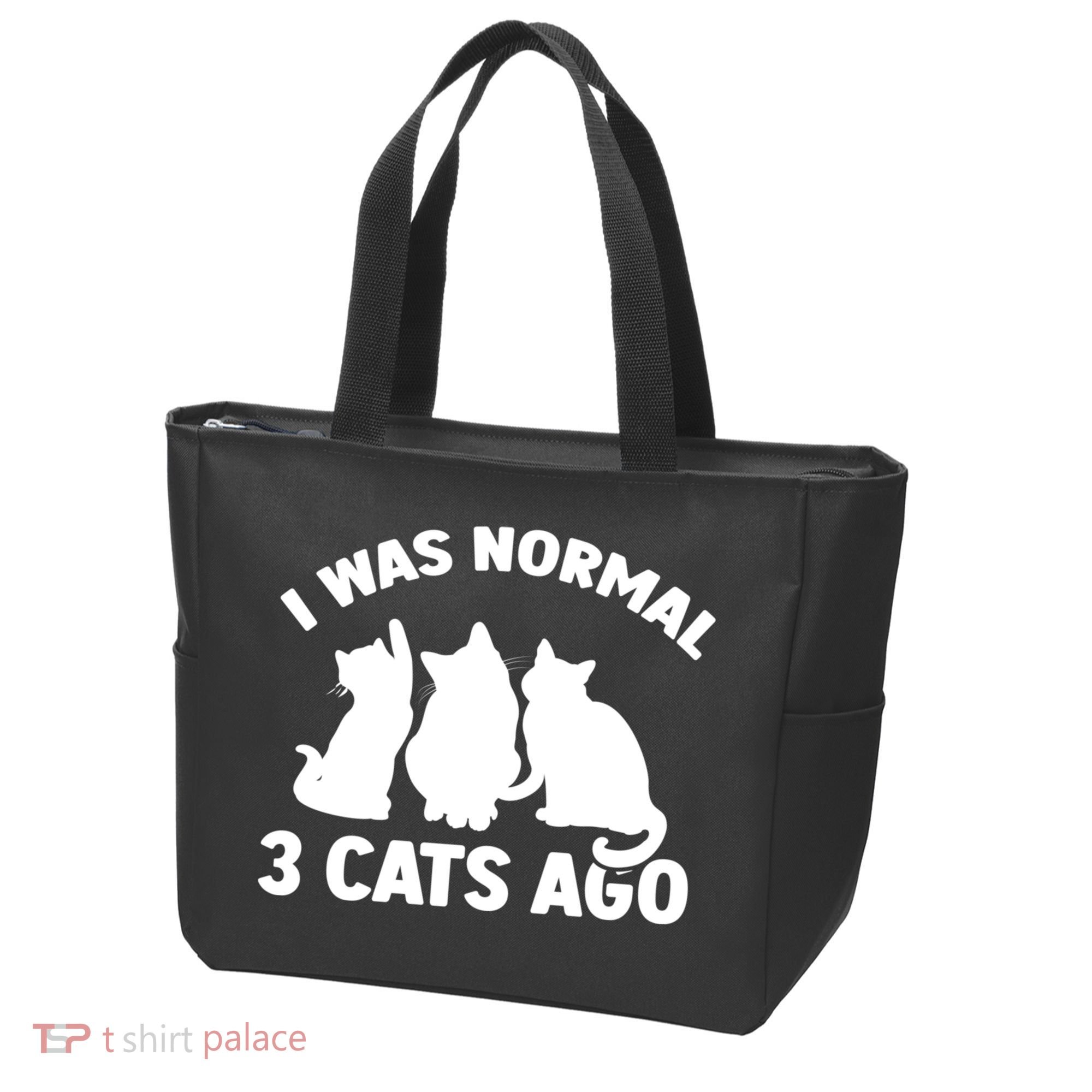 I Was Normal 3 Cats Ago Cat Kitten Kitty Tote Bag