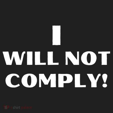 I Will Not Comply Design #IWillNotComply Crop Fleece Hoodie