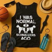 I Was Normal 2 Schnauzers Ago Funny Dog Lover Women Tank Top thumb 4