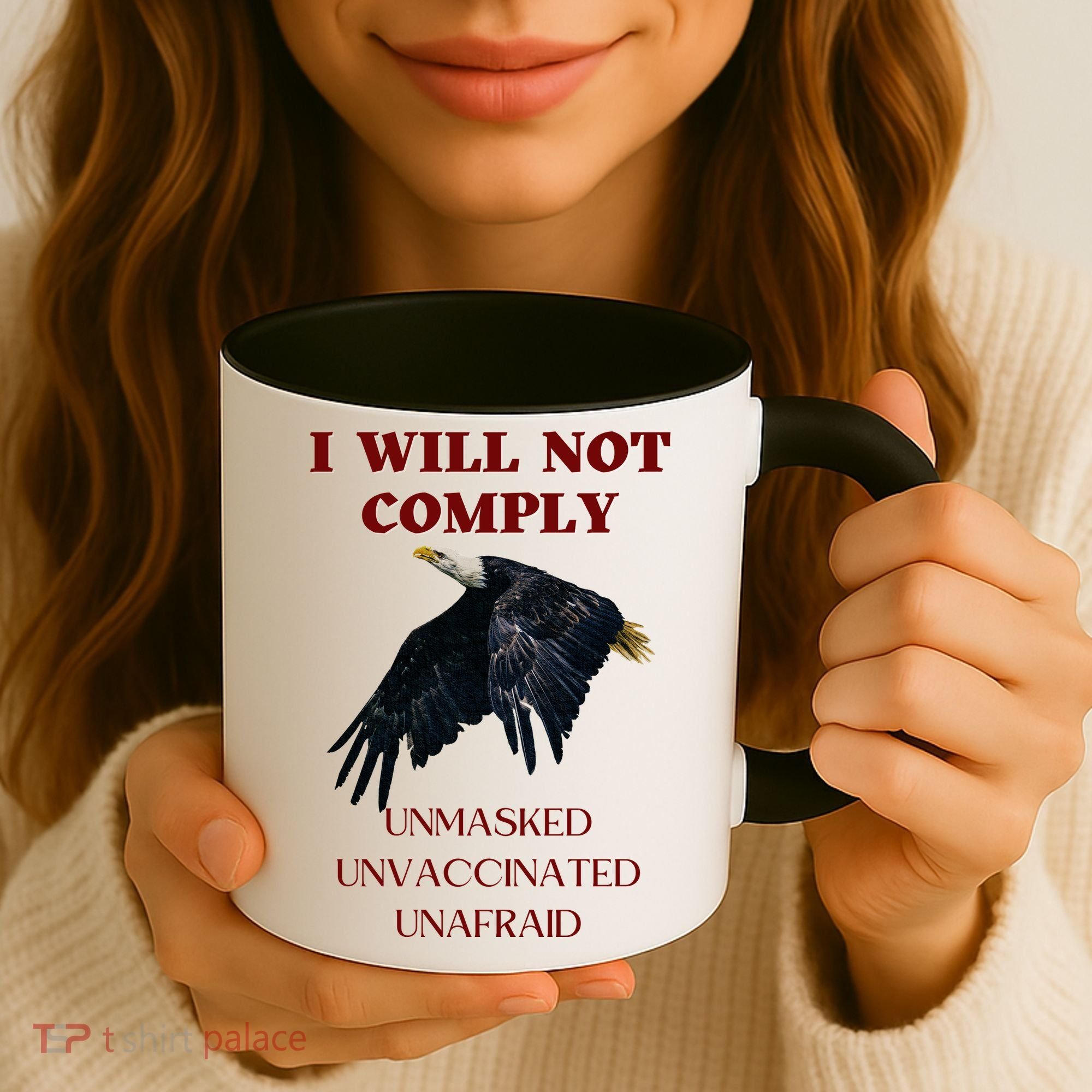 I Will Not Comply Anti Vaccine Mandate Anti Biden Coffee Mug