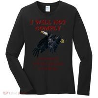 I Will Not Comply Anti Vaccine Mandate Anti Biden Women's Long Sleeve Shirt thumb 0