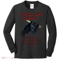 I Will Not Comply Anti Vaccine Mandate Anti Biden Kids Long Sleeve Shirt thumb 0