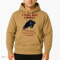 I Will Not Comply Anti Vaccine Mandate Anti Biden Hoodie thumb 2