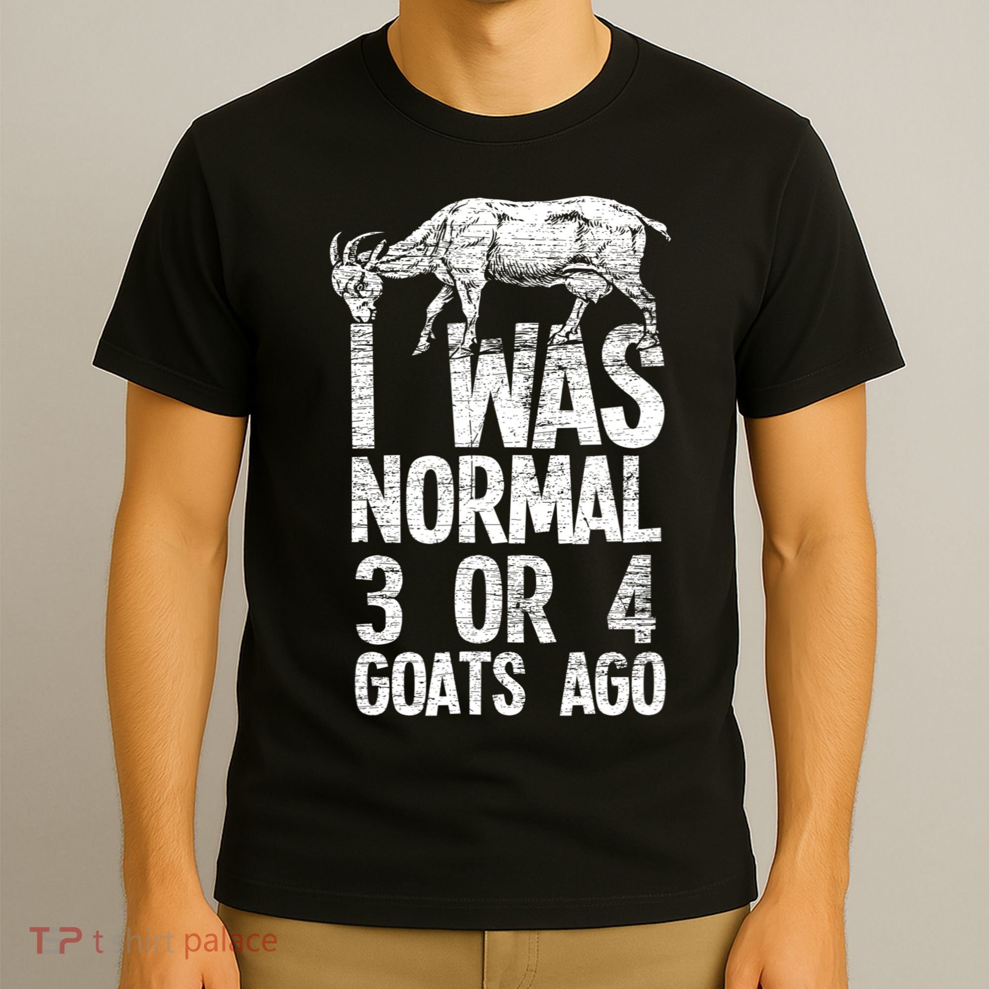 I Was Normal 3 Or 4 Goats Ago Goat T-Shirt
