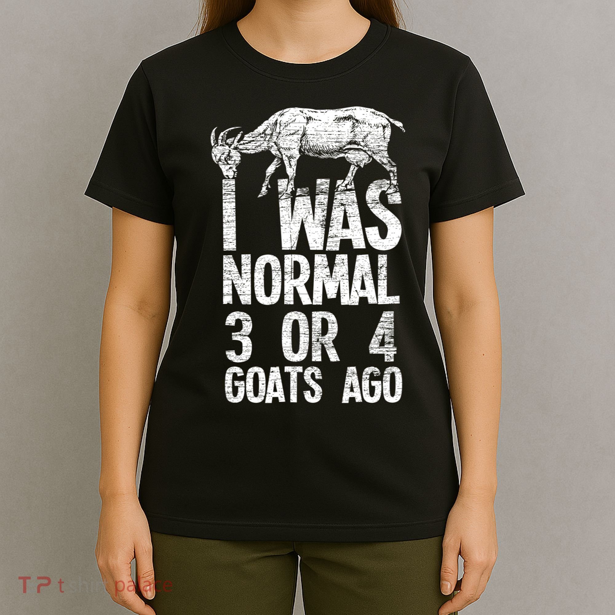 I Was Normal 3 Or 4 Goats Ago Goat T-Shirt