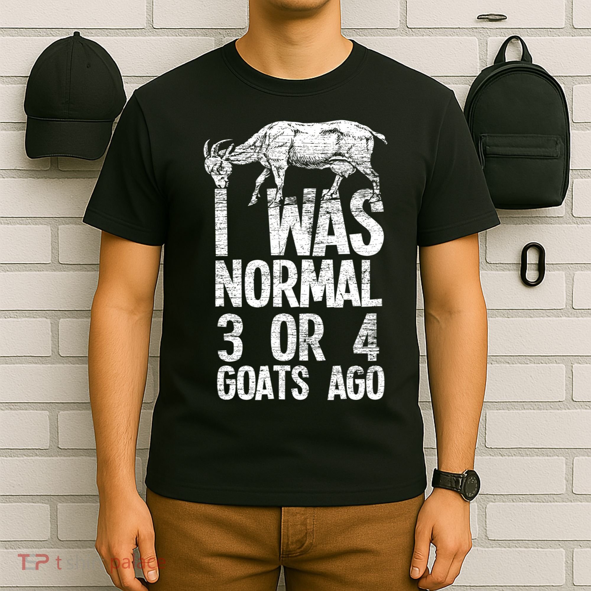 I Was Normal 3 Or 4 Goats Ago Goat T-Shirt