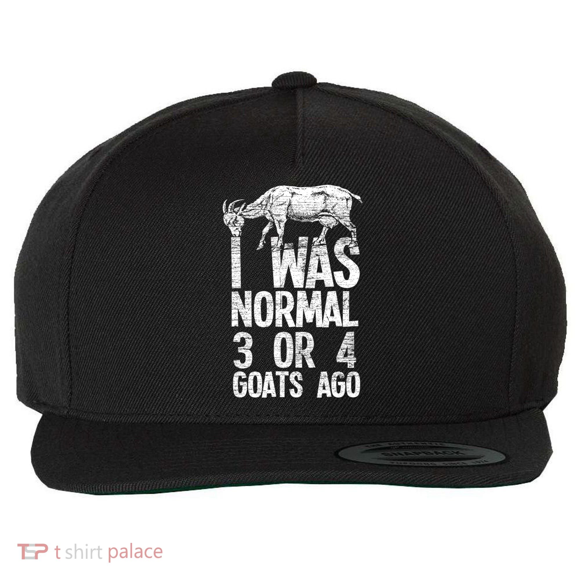 I Was Normal 3 Or 4 Goats Ago Goat Wool Snapback Cap
