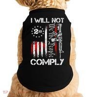 I Will Not Comply 2nd Amendment Gun Owner Doggie Tank thumb 0