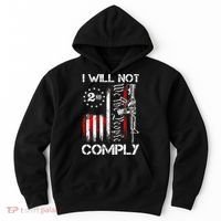 I Will Not Comply 2nd Amendment Gun Owner Hoodie thumb 0