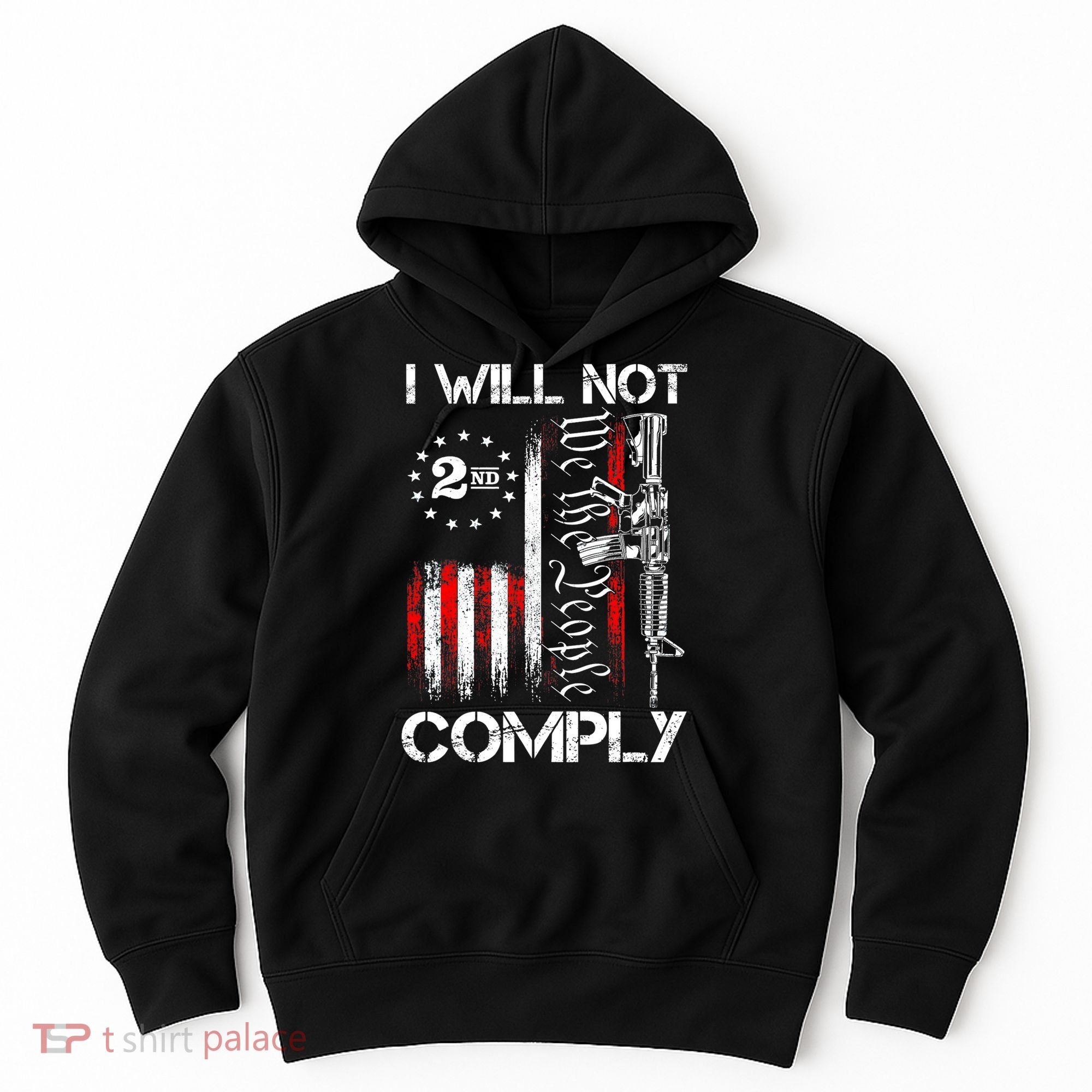 I Will Not Comply 2nd Amendment Gun Owner Hoodie
