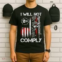 I Will Not Comply 2nd Amendment Gun Owner T-Shirt thumb 6