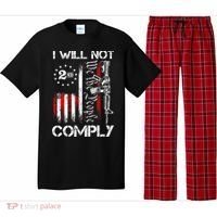 I Will Not Comply 2nd Amendment Gun Owner Pajama Set thumb 0