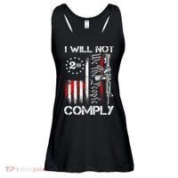 I Will Not Comply 2nd Amendment Gun Owner Ladies Essential Flowy Tank thumb 0