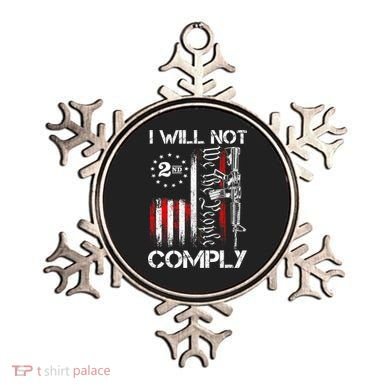 I Will Not Comply 2nd Amendment Gun Owner Ornament