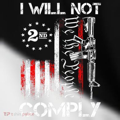 I Will Not Comply 2nd Amendment Gun Owner Toddler Fine Jersey T-Shirt
