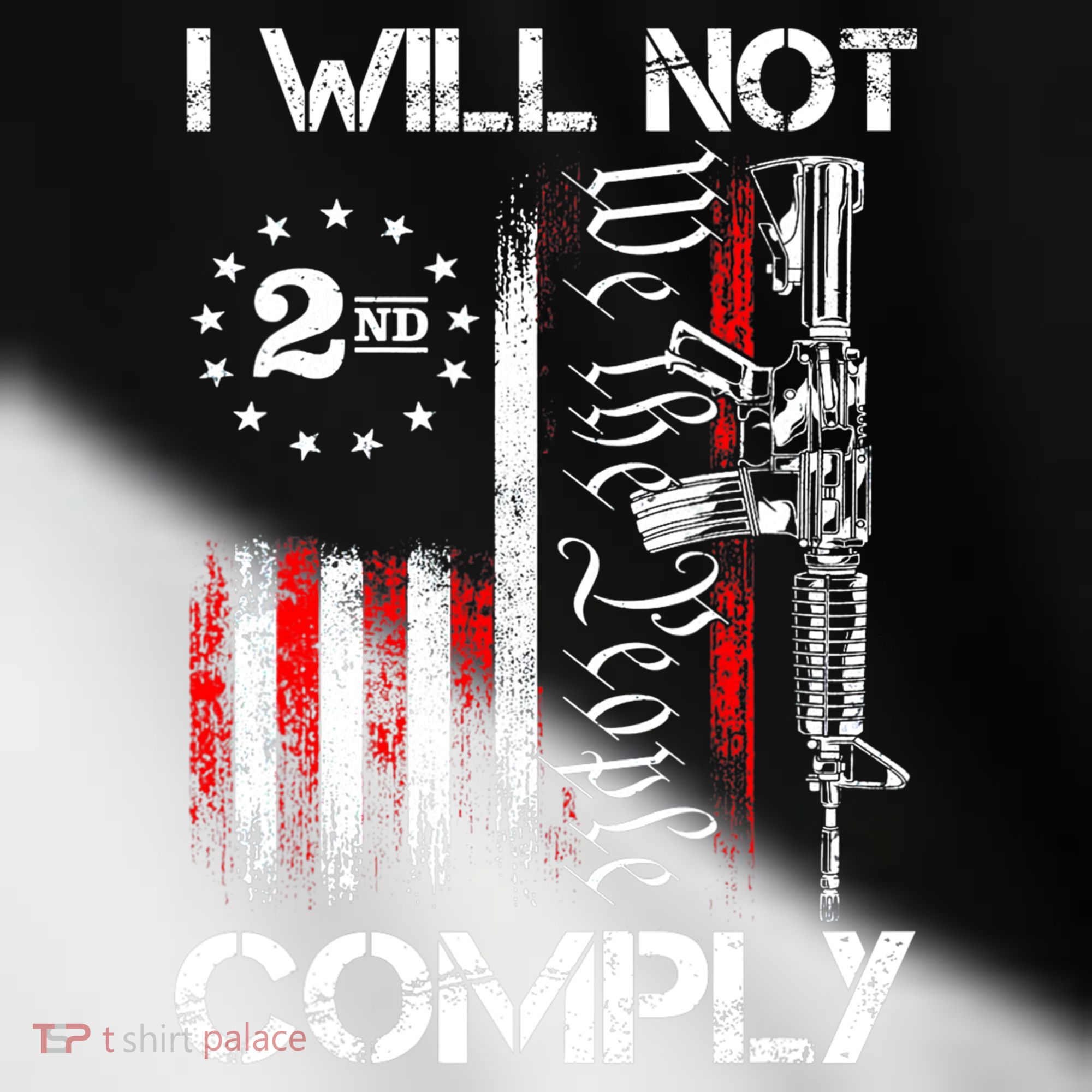 I Will Not Comply 2nd Amendment Gun Owner Toddler Fine Jersey T-Shirt