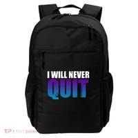I Will Never Quit Suicide Prevention Backpack thumb 0