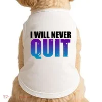 I Will Never Quit Suicide Prevention Doggie Tank thumb 0