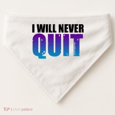 I Will Never Quit Suicide Prevention USA-Made Doggie Bandana