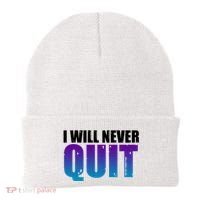 I Will Never Quit Suicide Prevention Beanie thumb 0