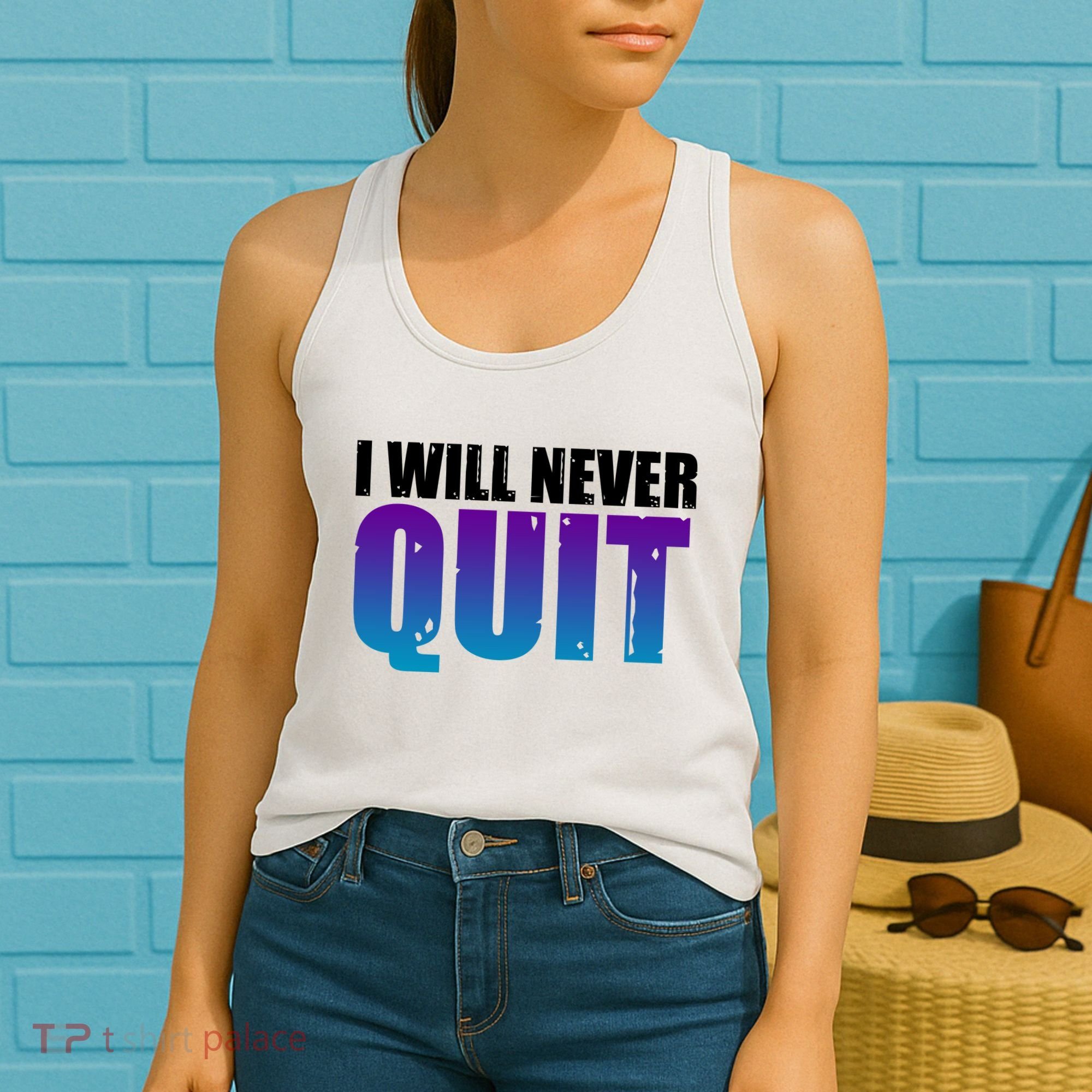I Will Never Quit Suicide Prevention Women's Tank Top