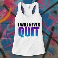 I Will Never Quit Suicide Prevention Women's Tank Top thumb 3
