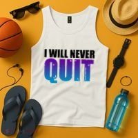 I Will Never Quit Suicide Prevention Tank Top thumb 4