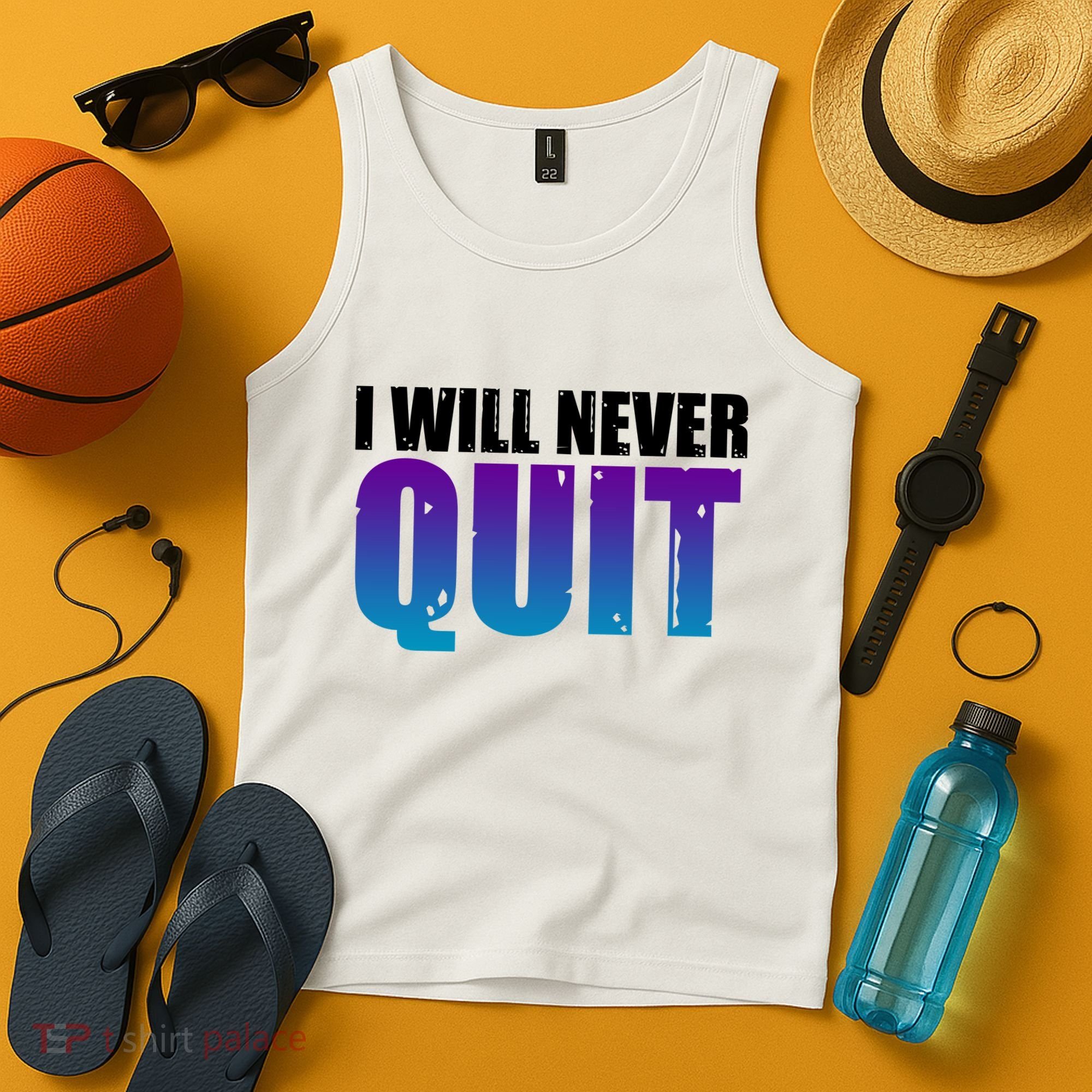 I Will Never Quit Suicide Prevention Tank Top