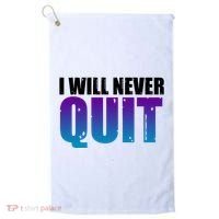 I Will Never Quit Suicide Prevention Golf Towel thumb 0