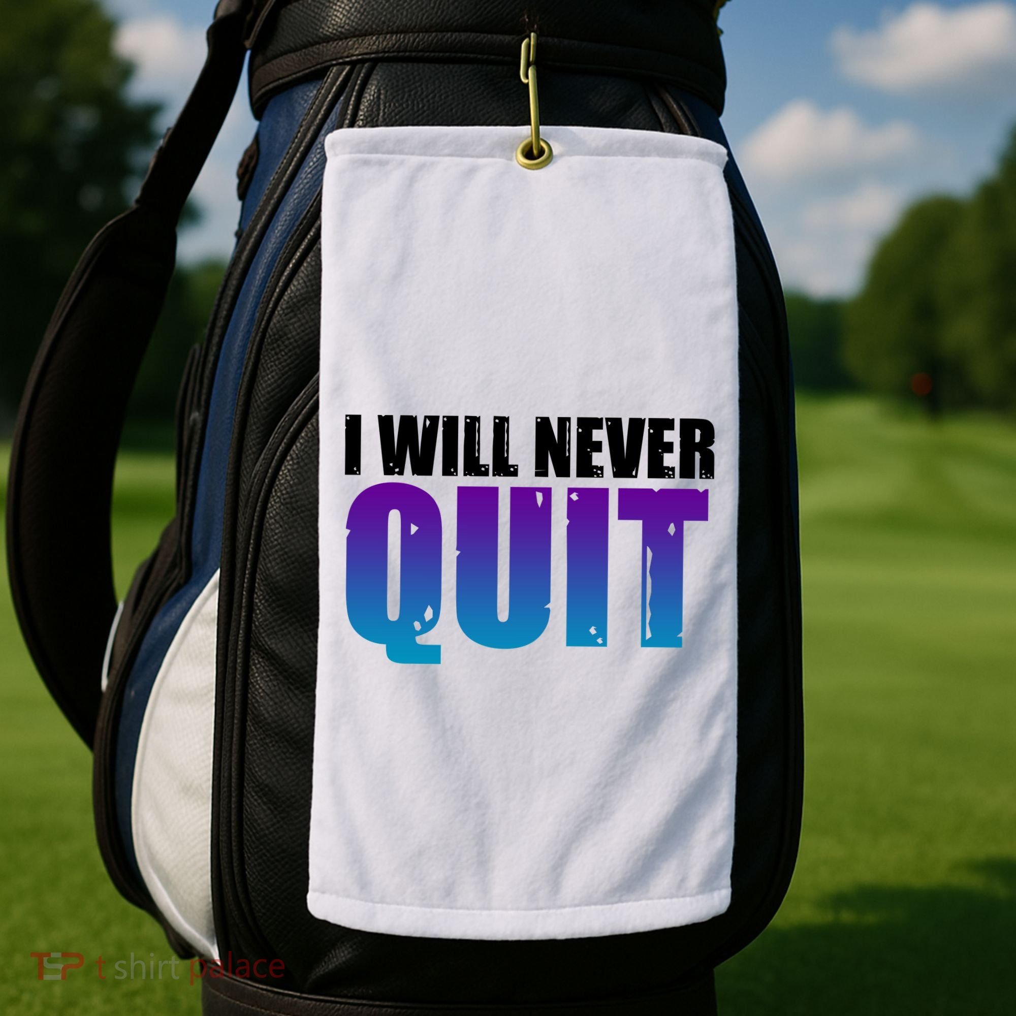 I Will Never Quit Suicide Prevention Golf Towel