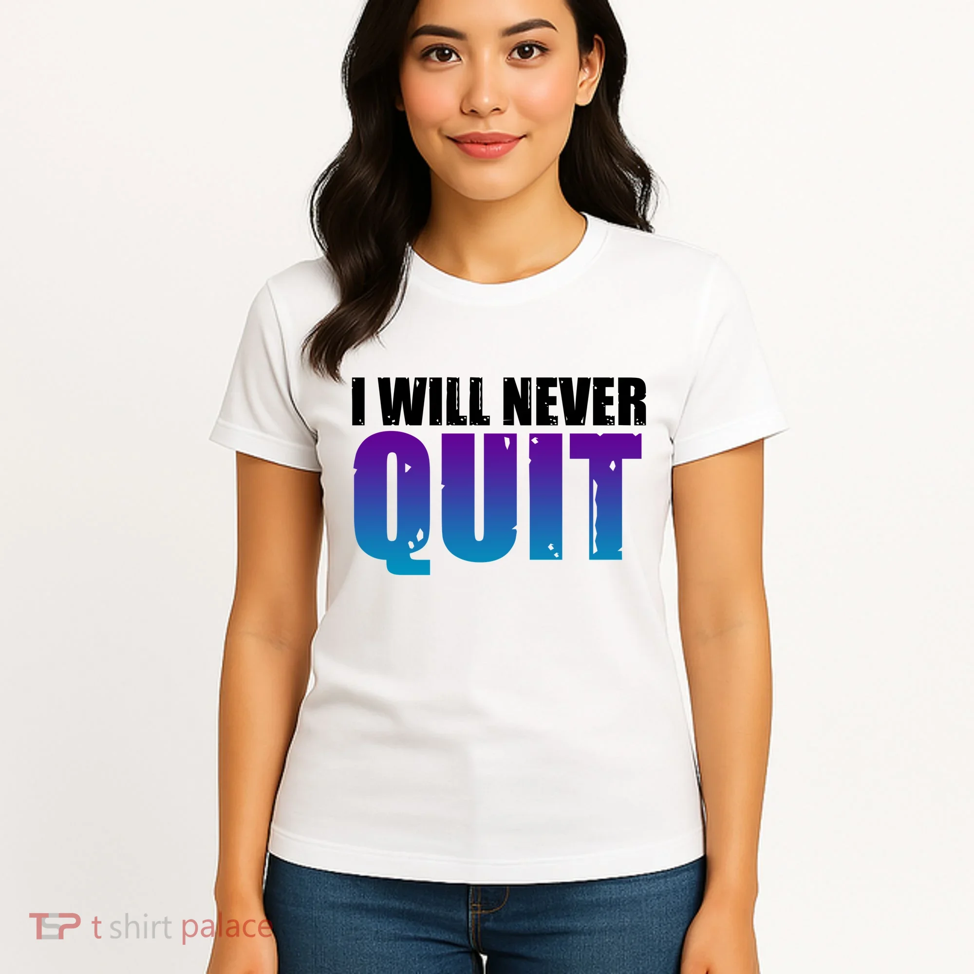I Will Never Quit Suicide Prevention Women's T-Shirt