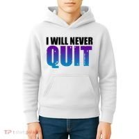 I Will Never Quit Suicide Prevention Kids Hoodie thumb 4