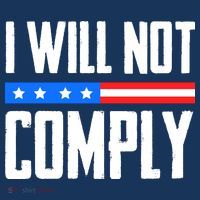 I Will Not Comply No Mandates American Flag Medical Freedom Women's Hoodie thumb 2