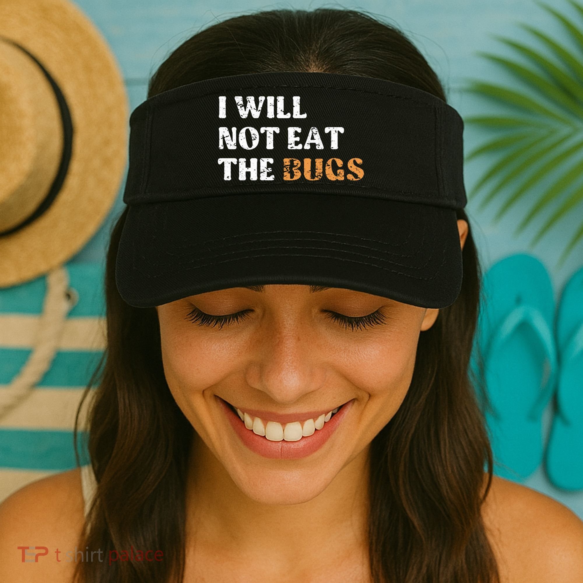 I Will Not Eat The Bugs Visor