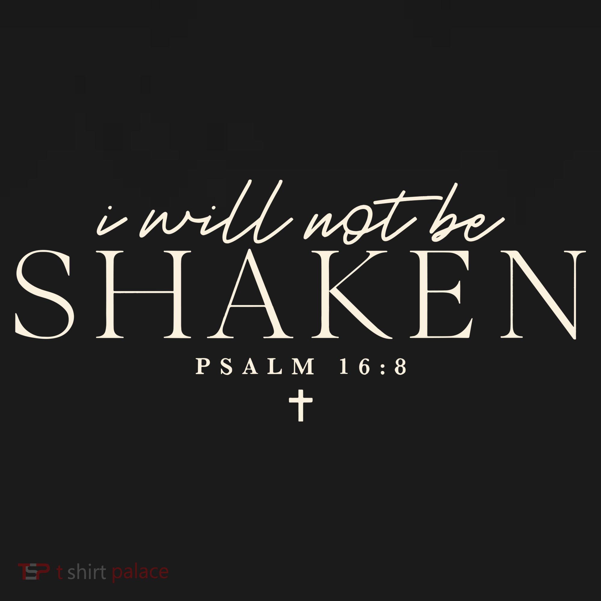 I Will Not Be Shaken Christian Minimal Mousepad