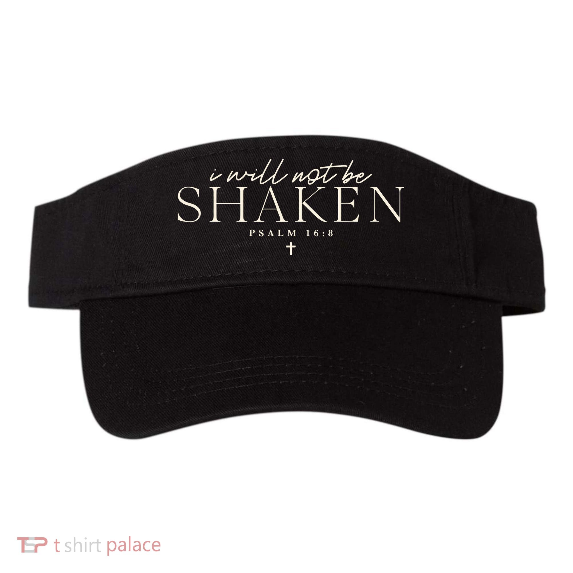 I Will Not Be Shaken Christian Minimal Visor