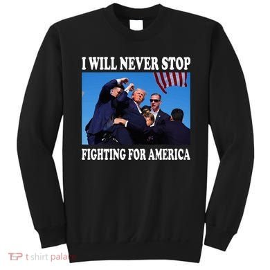 I Will Never Stop Fighting For America Sweatshirt