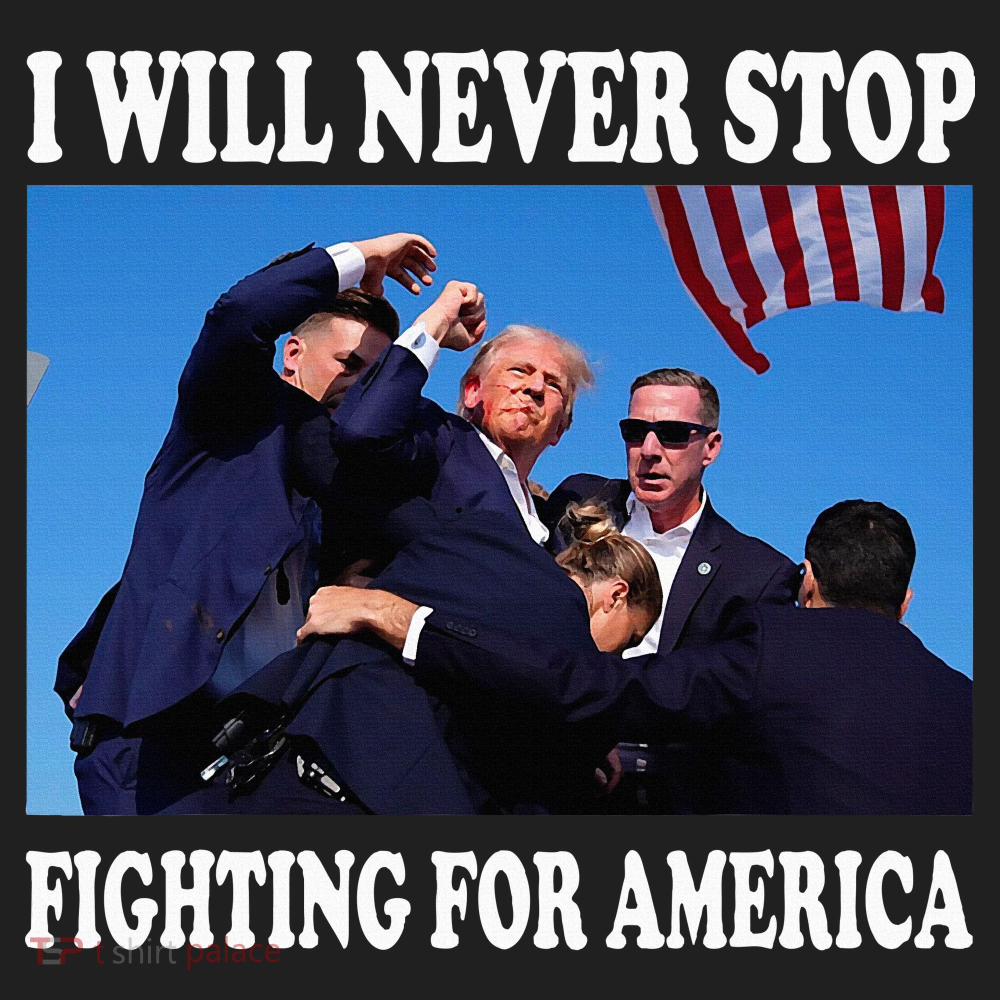 I Will Never Stop Fighting For America Beanie
