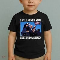 I Will Never Stop Fighting For America Toddler T-Shirt thumb 2