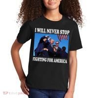 I Will Never Stop Fighting For America Kids T-Shirt thumb 2