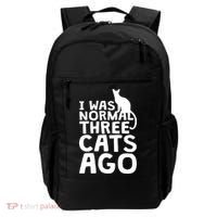 I Was Normal Three Cats Ago LOL Funny Cat Backpack thumb 0
