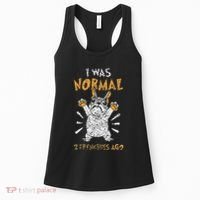 I Was Normal 2 Frenchies Ago Owner Frenchie French Bulldog Women's Tank Top thumb 0