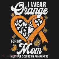 I Wear Orange For My Mom Ms Multiple Sclerosis Awareness Mousepad thumb 1