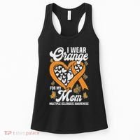 I Wear Orange For My Mom Ms Multiple Sclerosis Awareness Women's Tank Top thumb 0